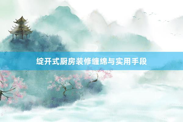 绽开式厨房装修缠绵与实用手段